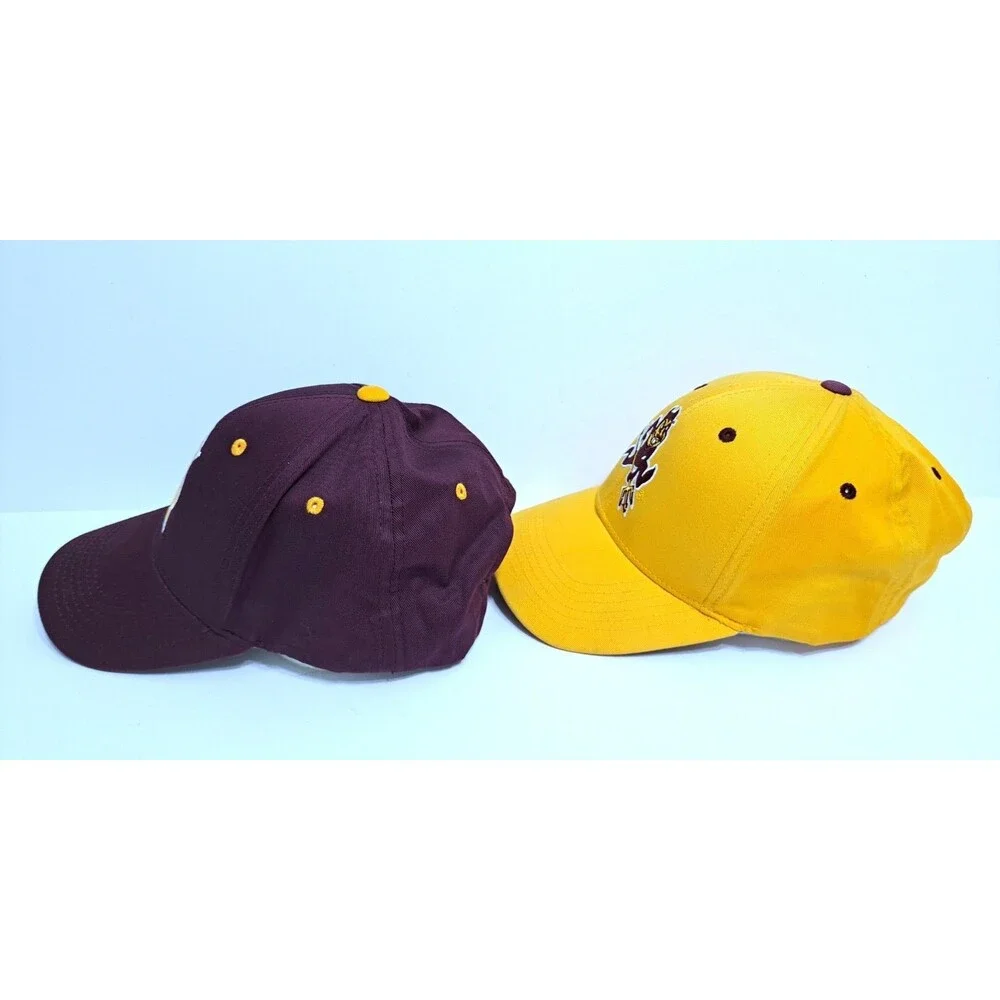 Arizona State University Sun Devils Adjustable Cap Hat ASU Sparky Set of 2